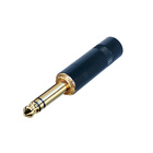 Neutrik Rean NYS228BG кабельный разъем Jack 6.3мм TRS (стерео), черненый корпус для кабеля 6мм, золо