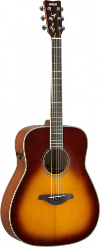Yamaha FG-TA BS трансакустическая гитара, цвет Brown Sunburst, корпус вестерн