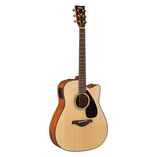 Yamaha FGX800C NATURAL электроакустическая гитара с вырезом, цвет натуральный