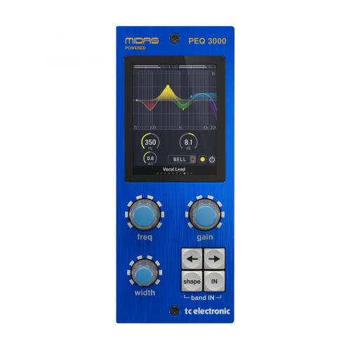 TC electronic PEQ 3000-DT параметрический эквалайзер Midas HERITAGE 3000, 12 полос, стерео, M/S, L/R, с USB-контроллером управления фото 2