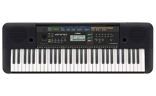 YAMAHA PSR-E253 синтезатор с автоаккомпаниментом 61 клавиша, 32 голоса полифония, AWM Stereo Sampling тон-генератор, тембры: 372 тембра+13 наборов ударных эффектов, LCD дисплей, 100 предустановленных стилей. аппликатура multi finger, музыкальная база