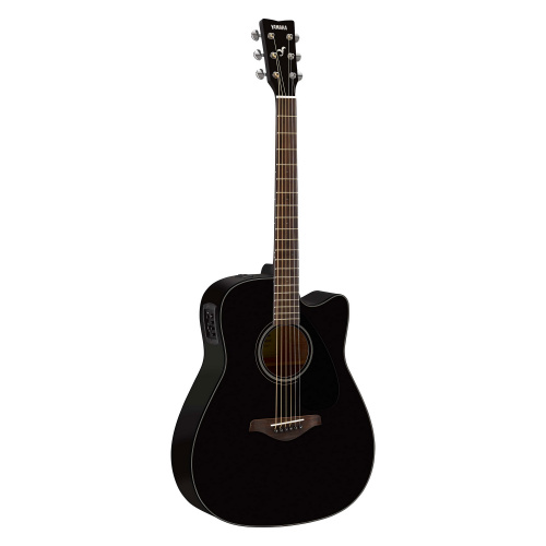 Yamaha FGX800C BLACK электроакустическая гитара с вырезом, цвет натуральный