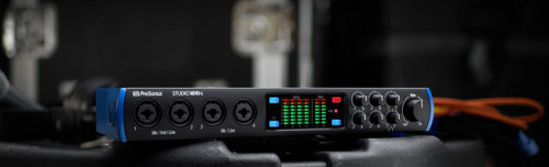 PreSonus Studio 1810C аудио/MIDI интерфейс, USB-C 2.0, 18вх/8 вых каналов, предусилители XMAX, до 24 бита/192кГц, MIDI I/O, S/PDIF I/O, ADAT In, 2 вых фото 6