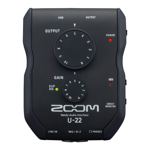 Zoom U-22 ручной аудиоинтерфейс фото 2