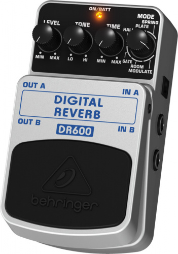 Behringer DR600 педаль цифровой ревербератор для гитар, бас-гитар и клавишных фото 3