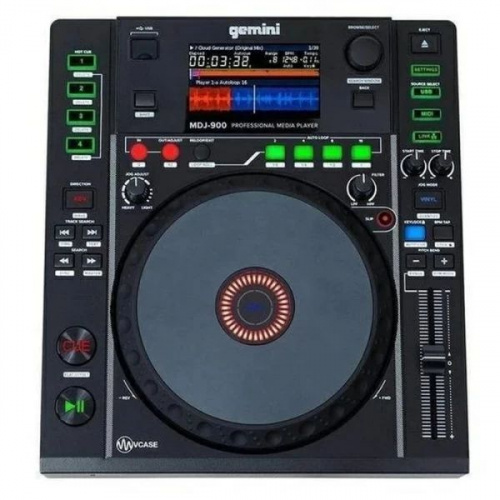 Gemini MDJ-900 DJ медиапроигрыватель, USB вход, 8" цветной сенсорный дисплей фото 2