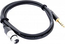 Cordial CFM 1,5 FV инструментальный кабель XLR F/джек стерео 6,3 мм, 1,5 м, черный