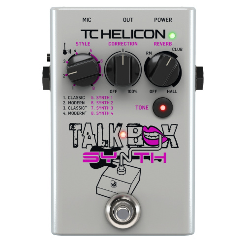 TC Helicon Talkbox Synth напольная гитарно вокальная педаль эффекта вокодера и синтезатора фото 2