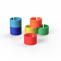 Zoom XLR-6c Цветное кольцо-маркер для XLR-разъемов, 12 штук (6 пар цветов)