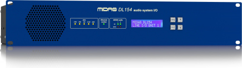 MIDAS DL154 блок 8 мик/лин входов, 16 лин выходов XLR, 48-96кГц, 2 x AES50, 2U