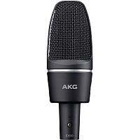 AKG C3000 конденсаторный кардиоидный микрофон с 1" мембраной . Обрезной фильтр НЧ - 500Гц, 6дБ на октаву. Цвет черный. Держатель H85 в комплекте