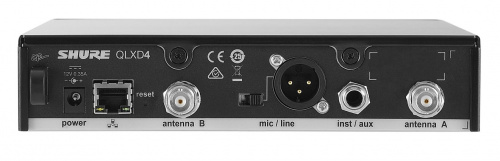 SHURE QLXD14E G51 инструментальная радиосистема с поясным передатчиком QLXD1 частотный диапазон 470-534 MHz фото 3