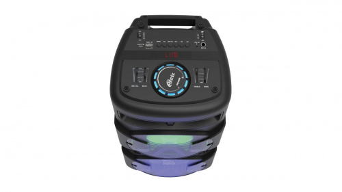 RITMIX SP-870B black 120 Вт, 6,5" + 6,5" + твиттер, Bluetooth, 30 Гц -18 КГц, FM-радио, RGB-подсветка, AUX, USB, microSD (до 32 Гб, MP3), дисплей: LED фото 3