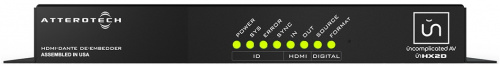ATTERO TECH unHX2D HDMI Audio De-Embedder Embedder, Dante AES67