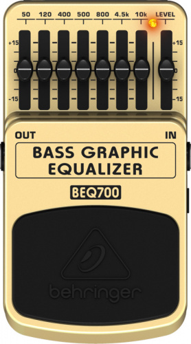 Behringer BEQ700 (Bass / Keyboard) педаль 7-полосный эквалайзер для бас-гитар и клавишных фото 2