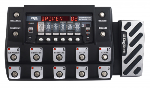 Digitech RP1000 напольный гитарный мульти-эффект процессор / USB интерфейс звукозаписи. Эмуляция 55 усилителей, 26 кабинетов, 86 эффектов. Педаль эксп фото 2