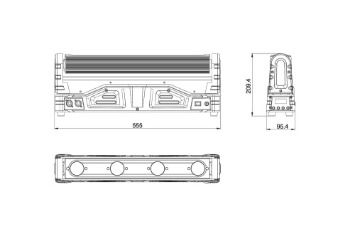 INVOLIGHT MovingBeam410Q моторизованная LED панель, 4 шт. х 10 Вт RGBW (CREE), DMX-512 фото 3