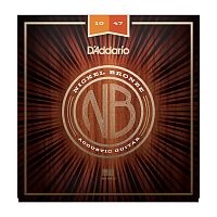 D'Addario NB1047 струны для акустической гитары,Extra Light, 10-47