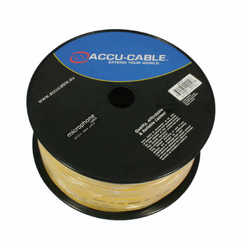 American Dj AC-MC/100R-Y микрофонный кабель 2 х 0.22мм2, жилы изолированные, в общем медном экране,