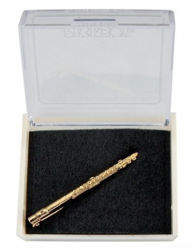 Значок на булавке зол. напыление "флейта" Pick Boy made in Japan (980051)