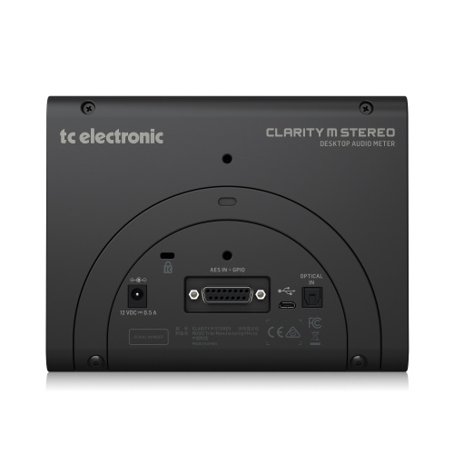 TC electronic Clarity M STEREO ЖК-монитор Стерео измеритель громкости, AES3, USB, S/PDIF OPTICAL, 44 фото 4