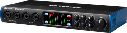 PreSonus Studio 1810C аудио/MIDI интерфейс, USB-C 2.0, 18вх/8 вых каналов, предусилители XMAX, до 24 бита/192кГц, MIDI I/O, S/PDIF I/O, ADAT In, 2 вых фото 3