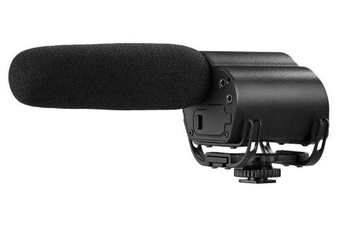 Saramonic Vmic Pro направленный конденсаторный микрофон на виброподвесе для DSLR камер и видеокамер фото 2