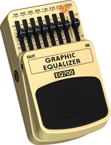 Behringer EQ700 педаль эффектов 7-полосный эквалайзер для гитар и клавишных фото 2