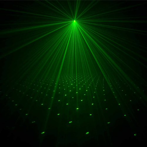 American DJ Galaxian зеленый лазер мощностью 30мВт+красный лазер мощностью 80мВт, свыше 500 красных фото 4