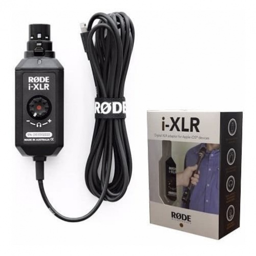 RODE i-XLR цифровой XLR интерфейс для iOS устройств. Совместим со всеми динамическими и конденсаторными с питанием от батареи микрофонами, Lightning к фото 5