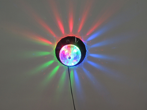 Led Star Starball II Эффект светодиодный "кристальный магический шар" с вращением и "радуга", 6х1Вт фото 5