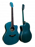 Sevillia IWC-39M BLS гитара акустическая с вырезом. Мензура 650 мм. Цвет синий