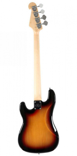 SX BD2-3TS Бас-гитара, корпус: липа, гриф: клен, анкер, 20 ладов, накладка: палисандр, контролеры: 1 громкость, 1 тон, чехол, цвет 3TS фото 2