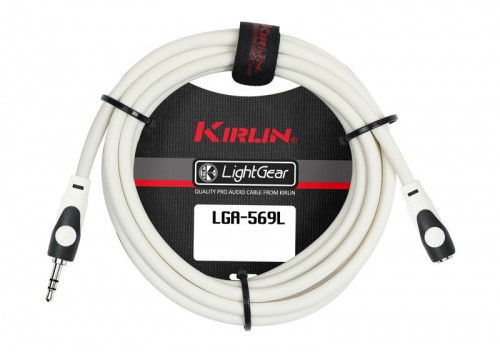Kirlin LGA-569L 6M WH кабель удлинительный 6 м Разъемы: 3.5 мм стерео миниджек 3.5 мм стерео ми