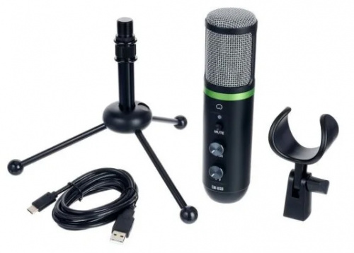 MACKIE EM-USB студийный конденсаторный USB микрофон с большой диафрагмой фото 4