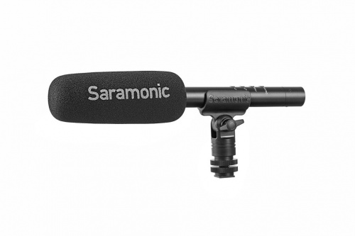 Saramonic SR-TM1 микрофон-пушка с кардиодной направленностью, аккумулятором, отсечкой НЧ 150 Гц. фото 4