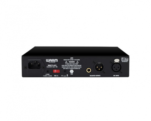 WARM AUDIO WA12 MKII Black дискретный микрофонный предусилитель/DI, усиление 71дБ, трансформатор CineMag, инструментальный вход, фото 3