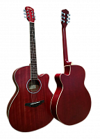 Sevillia IWC-235 MTRD Гитара акустическая с вырезом. Мензура 650 мм. Цвет красный
