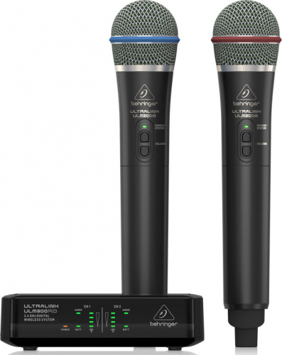 Behringer ULM302MIC Радиосистема микрофонная цифровая с 2-мя ручными передатчиками и приемником фото 3
