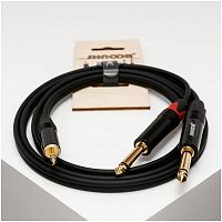SHNOOR MJ2JM-2m Y-кабель 3,5 мм миниджек 2 моно-джека 6,3 мм, 2 м