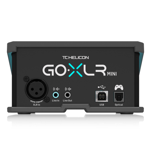 TC Helicon GO XLR MINI Звуковой интерфейс для live-стриминга и геймеров, микшер 4 фейдера, оптический вход для игровых приставок. фото 4