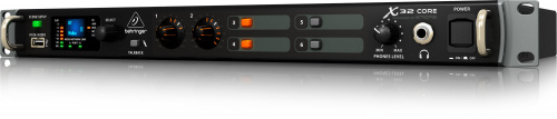 Behringer X32 CORE цифровой рэковый микшерный пульт 16 программируемых MIDAS предусилителей, FireWire/USB аудио интерфейс и iPad/iPhone дистанционное  фото 3