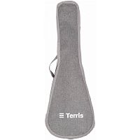 TERRIS TUB-S-01 GRY чехол для укулеле, без утепления, 1 наплечный ремень, цвет серый
