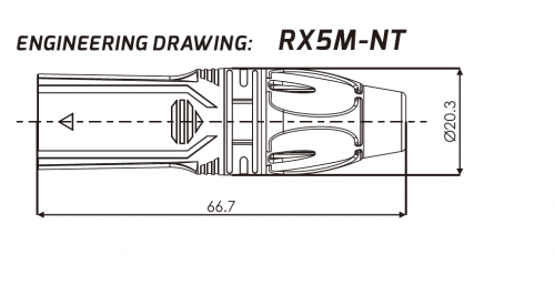 ROXTONE RX5M-NT Разъем cannon кабельный папа 5-ти контактный, цвет: серебро фото 2