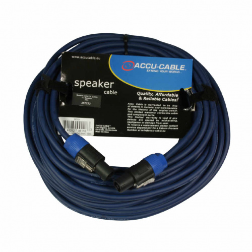 American Dj AC-SP2-2,5/20 Шнур акустический "SPEAKON"-"SPEAKON", длина 20м, цвет: синий.