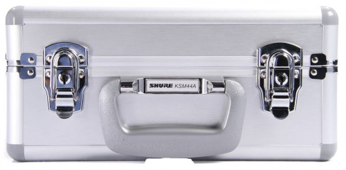 SHURE KSM44A/SL студийный конденсаторный микрофон с алюминиевым кофром и гибким креплением фото 3