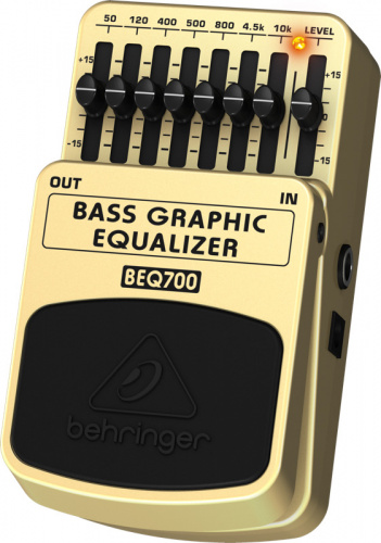 Behringer BEQ700 (Bass / Keyboard) педаль 7-полосный эквалайзер для бас-гитар и клавишных фото 3