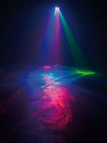 American DJ Hypnotic RGB Лазерный светоприбор, проецирует паутинные рисунки зел., кр. и син. цветов фото 2