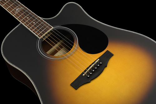 KEPMA D1CE Sunburst электроакустическая гитара, цвет санберст, в комплекте 3м кабель фото 7