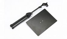 K&M 12155-000-55 стойка для ноутбука весом до 5 кг, платформа 40x29 см, на треноге, в. от 78 до 129 см, сталь, чёрный